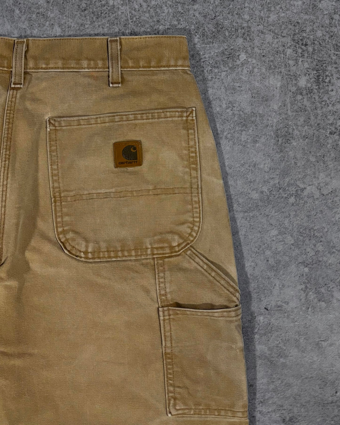 Vintage 2006 Distressed Carhartt Carpenter Pants - Brown Duck Canvas - Made in USA