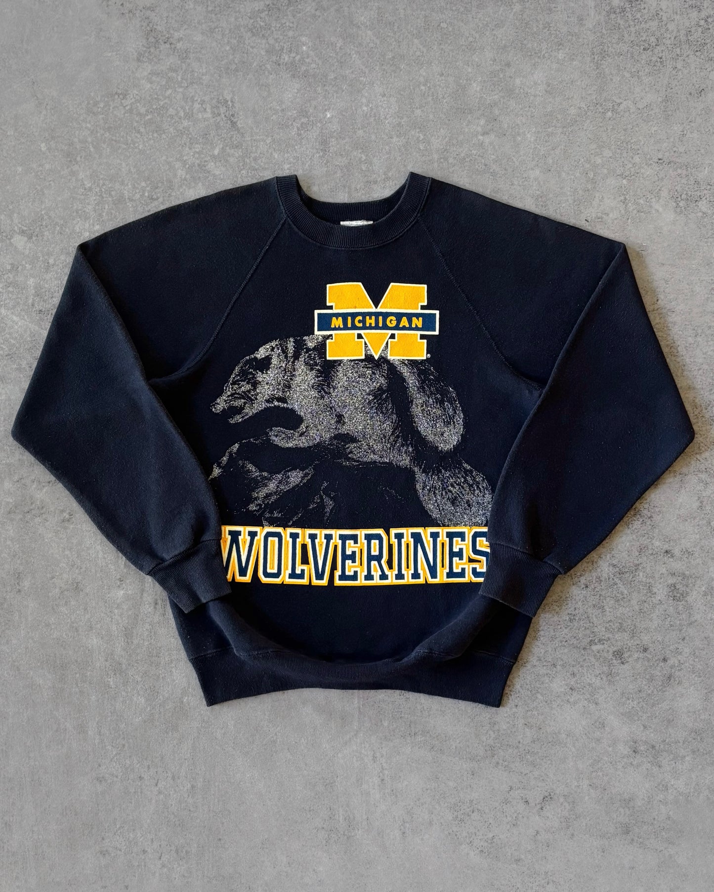 Vintage 1989 Michigan Wolverines Crewneck Sweatshirt – Lee – Made in USA