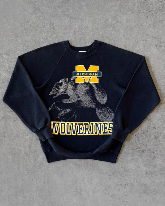 Vintage 1989 Michigan Wolverines Crewneck Sweatshirt – Lee – Made in USA