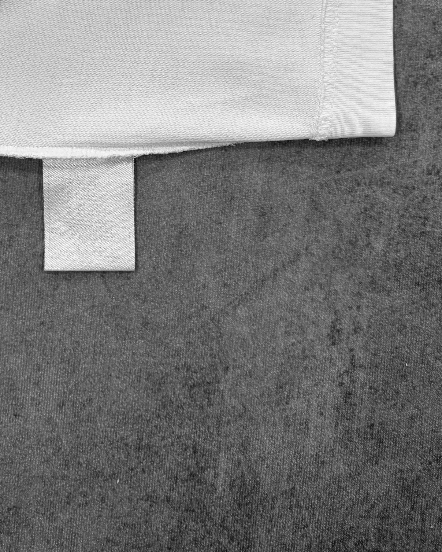 Detail of the yellow accent inside the ringer neckline