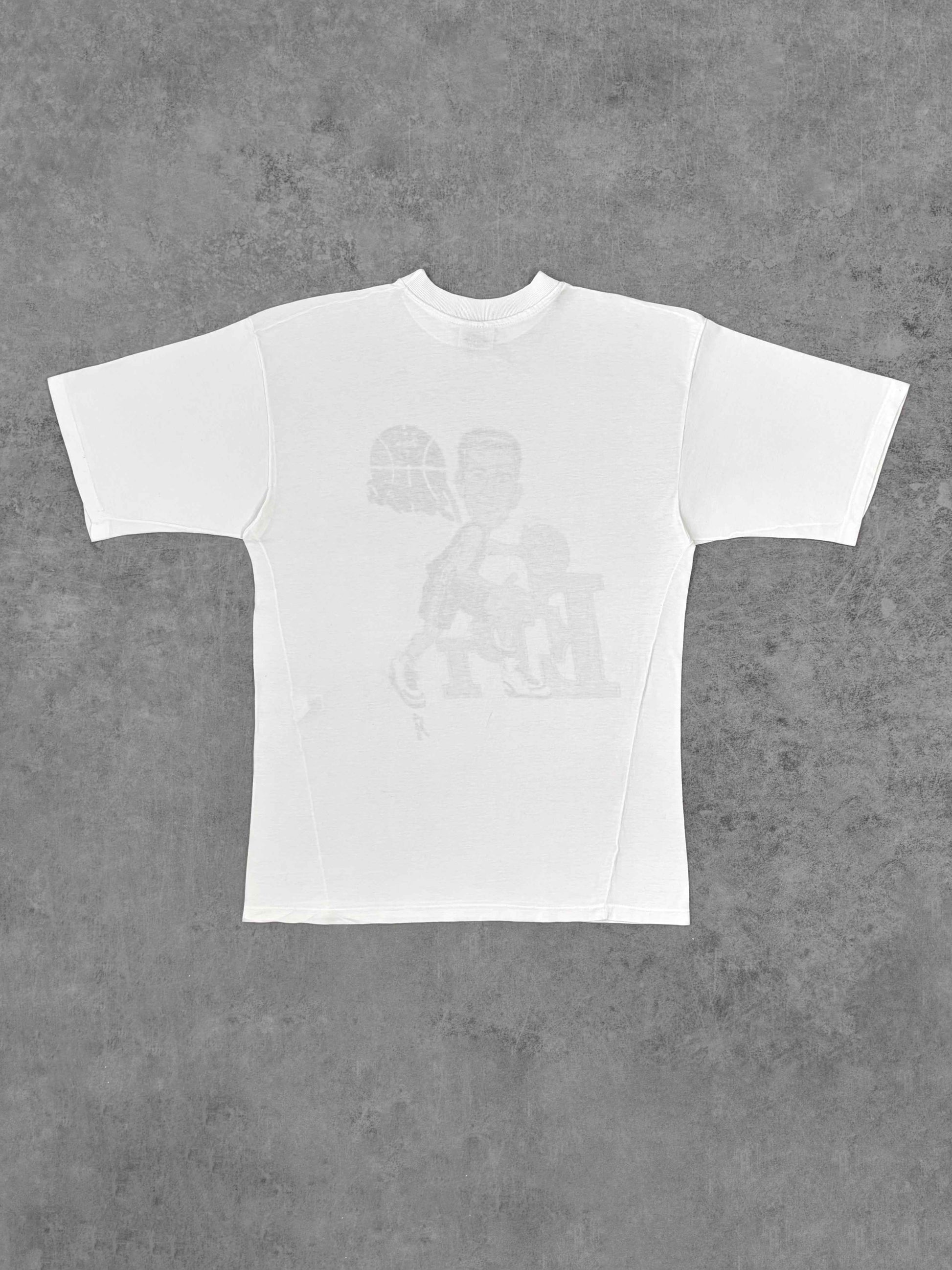 Vintage 1980s FC Barcelona Basket Juan Antonio "Epi" San Epifanio T-Shirt - Made in Spain - Graphic Tee - Single Stitch