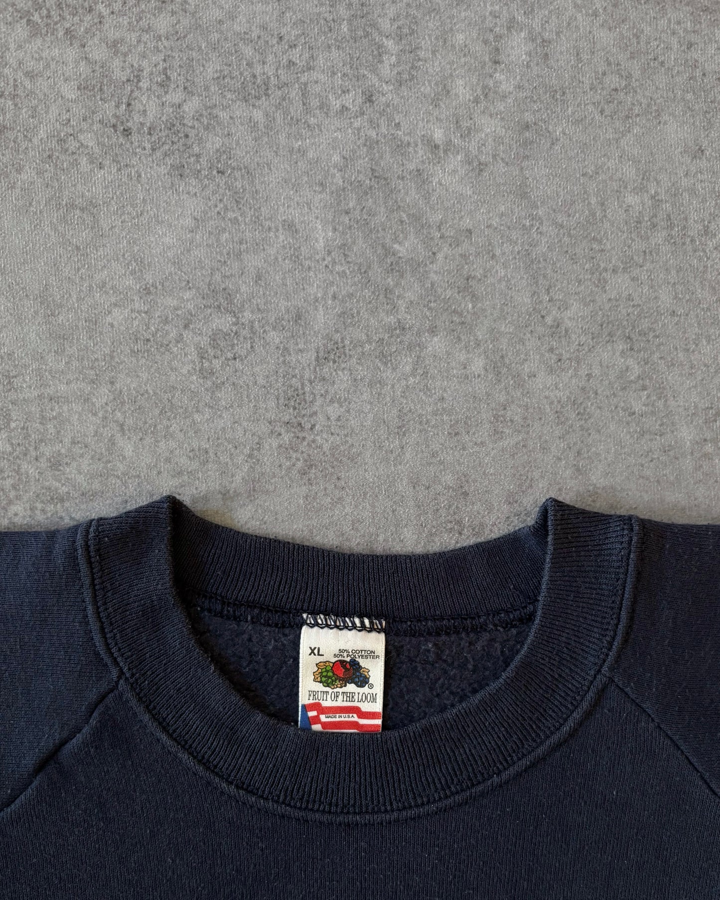 Vintage 1980s Randolph Rams Crewneck Sweatshirt – Made in USA – Navy