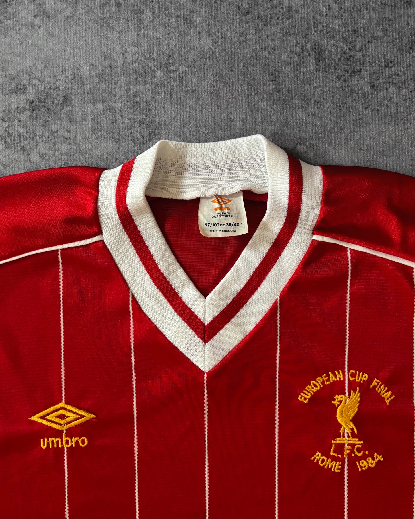 Vintage Original Liverpool 1984 European Cup Final Shirt – Umbro – Rome ’84 Final