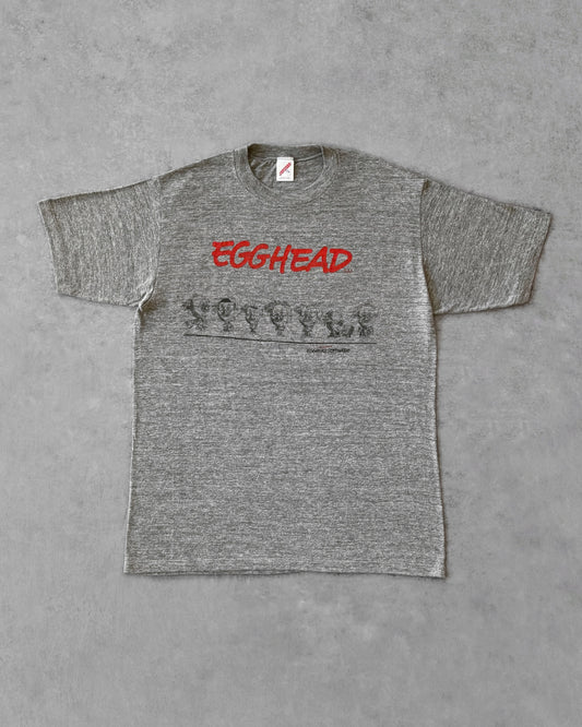 Vintage 1980s Egghead Software Tee – Early Tech Promo – Dual-Sided Geek Graphic – Retro Nerdwear