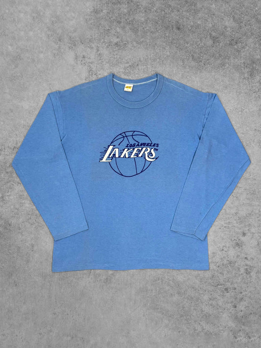 Vintage 1970s Russell Athletic Los Angeles Lakers NBA Long Sleeve T-Shirt -  Made in USA