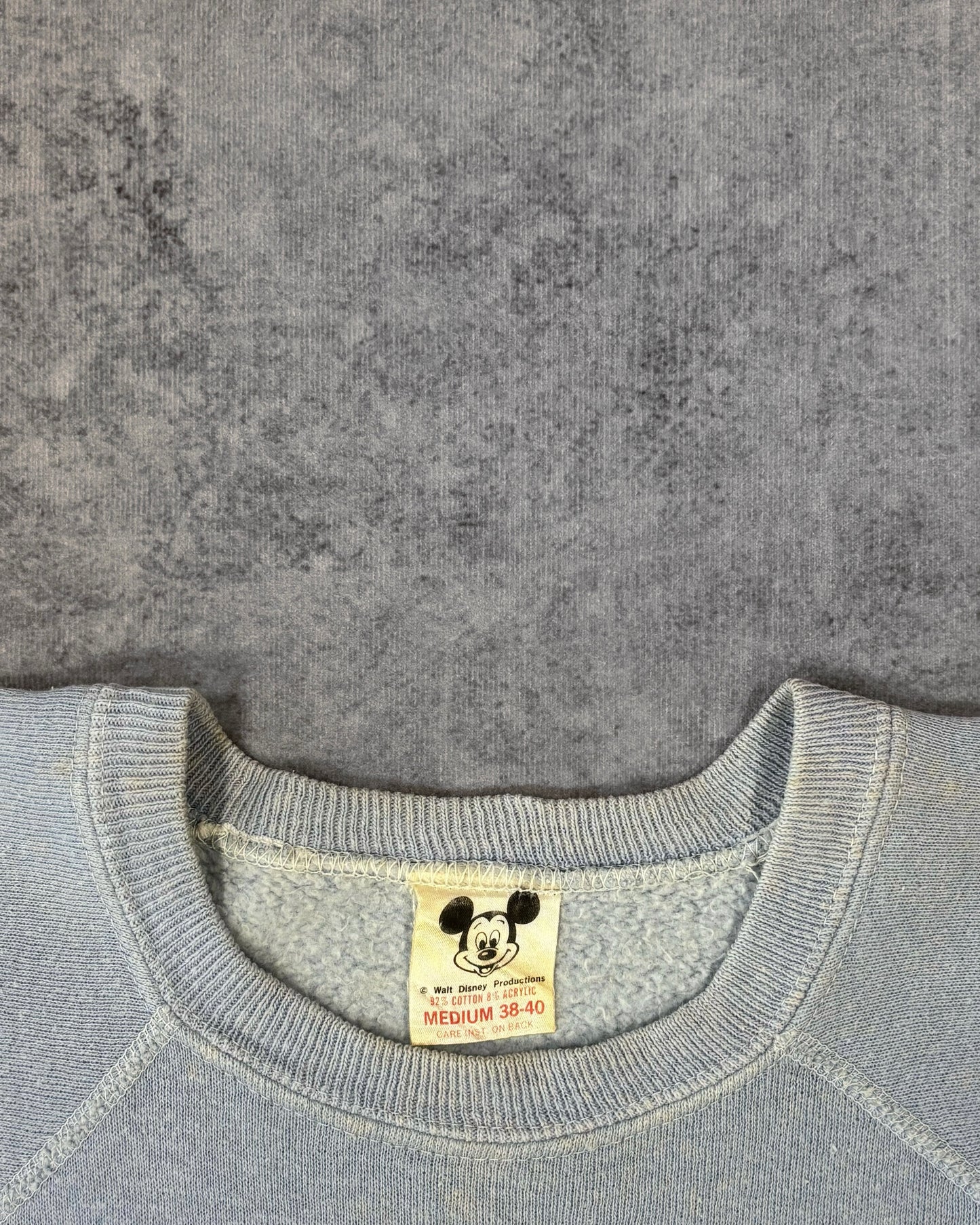 Vintage 1970s Mickey Mouse Disney Sweatshirt – Raglan Crewneck – Screen Print