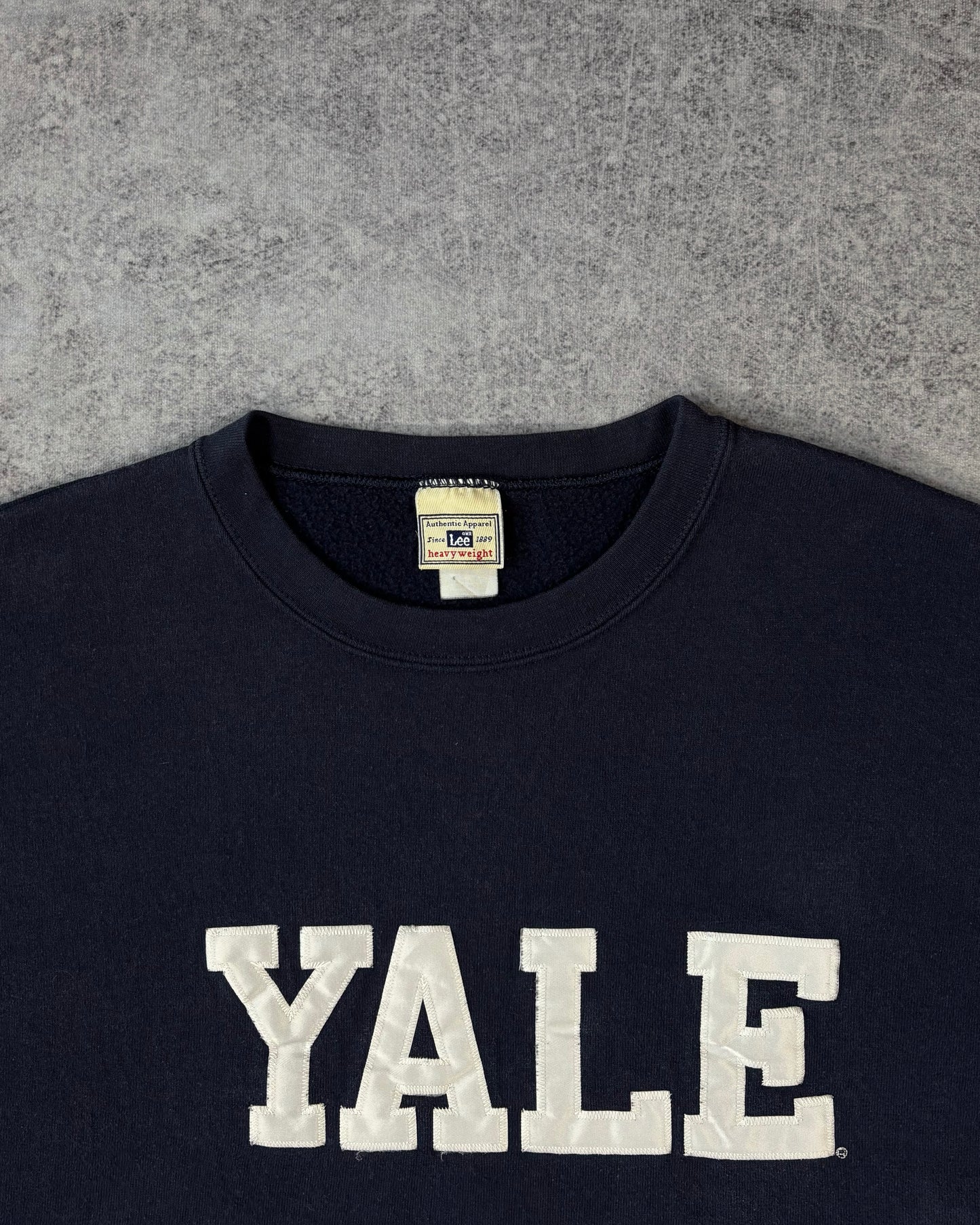 Vintage 2000s Lee Yale Embroidered Crewneck – Heavyweight Collegiate