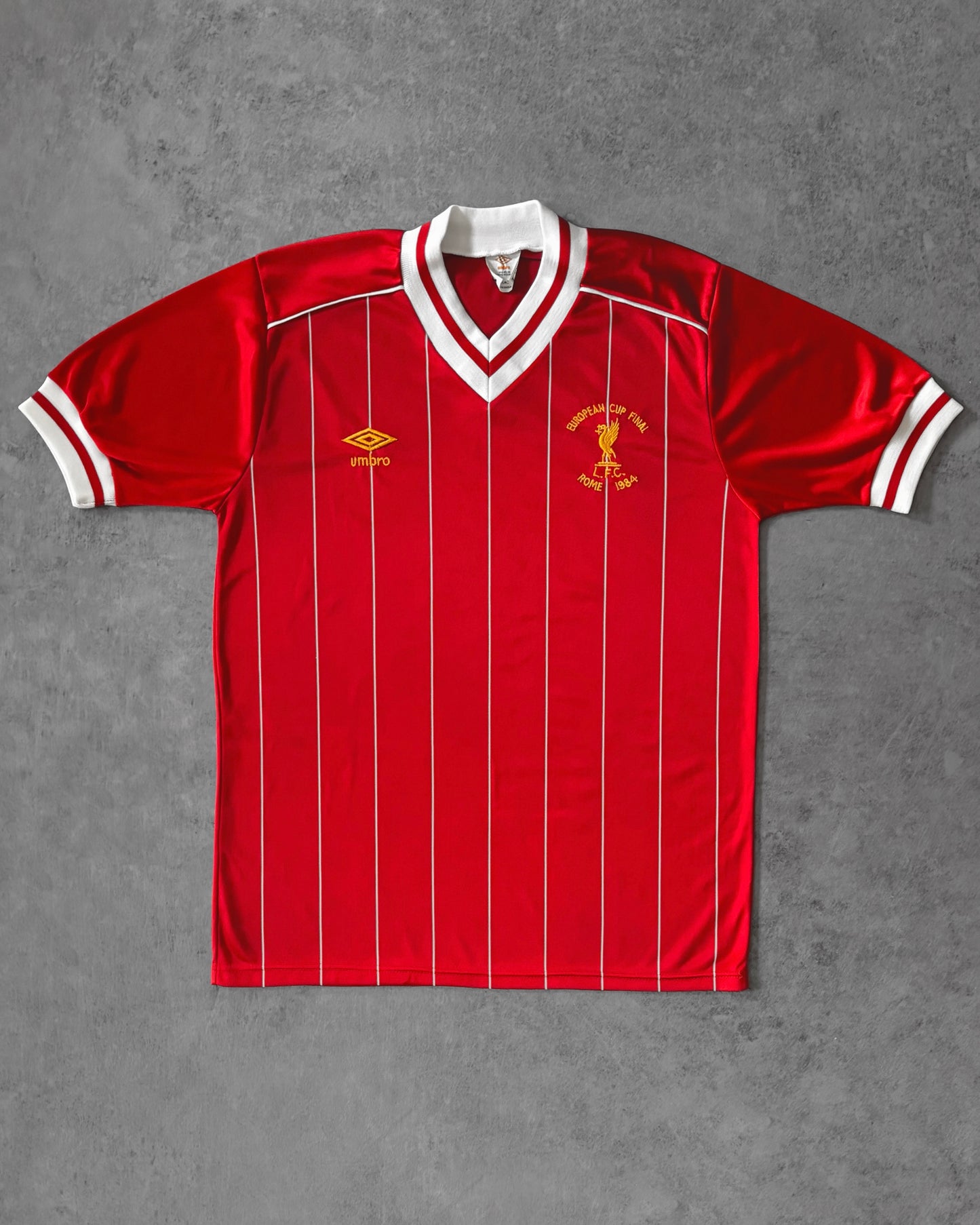 Vintage Original Liverpool 1984 European Cup Final Shirt – Umbro – Rome ’84 Final