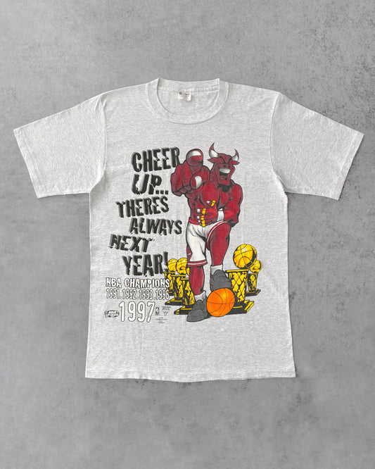 Vintage 1997 Chicago Bulls “Cheer Up There's Always Next Year!” T-Shirts