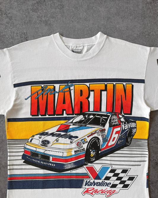 Vintage 1993 Mark Martin Nascar T-Shirt – Valvoline Racing – All Over Print