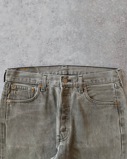 Vintage 1995 Stone Washed Gray Levi's 501