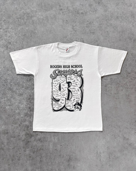 Vintage 1993 Rogers High School “Seniors Rule Deal with It” T-Shirt