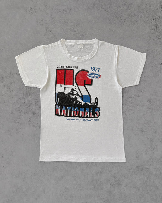 Vintage 1977 NHRA Us Nationals T-Shirt – Drag Racing – Indianapolis Raceway Park – Usa Made