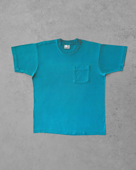 Vintage 1990s Blank Electric Blue Blank Pocket T-Shirt