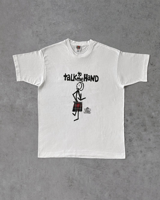 Vintage 90s “Talk to the Hand” Graphic Tee – Fruit of the Loom – Cartoon Humor 90s Style